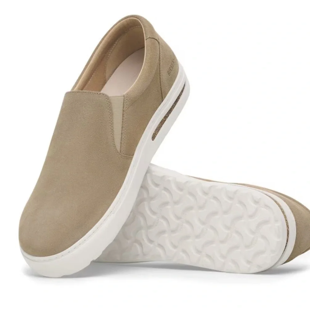NWOT Birkenstock Oswego Suede Leather SlipOn Sneakers Shoes 38 EU/ W7-7.5 - Picture 4 of 12